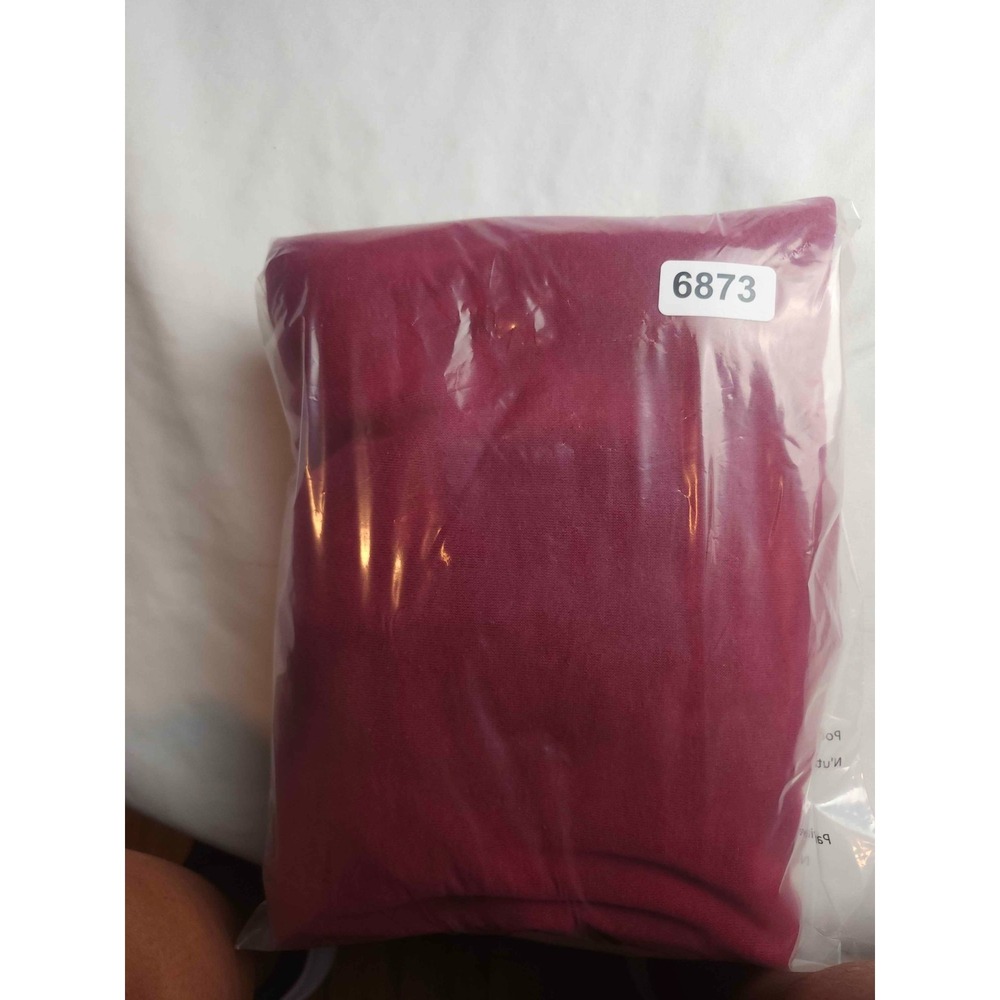 Zenana Outfitters Sweatshirt Womens 2X Maroon V-Neck Long Sleeve Knit Pullover - Picture 8 of 8